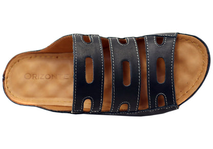 Orizonte Vividadventure Womens Comfort European Leather Slides Sandals