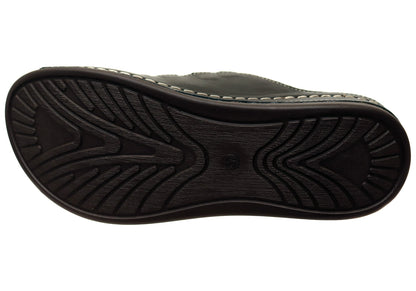 Orizonte Vividadventure Womens Comfort European Leather Slides Sandals