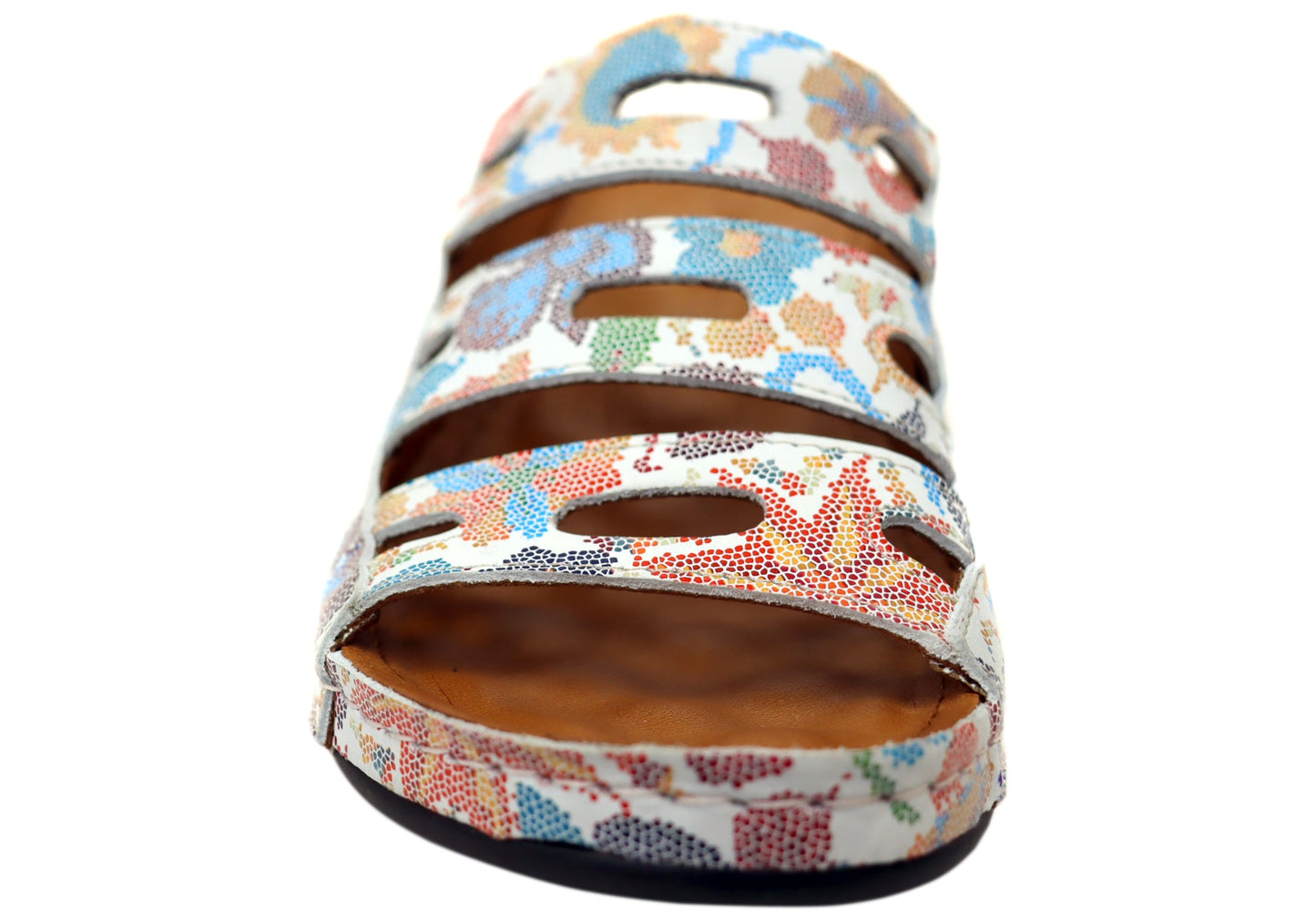 Orizonte Vividadventure Womens Comfort European Leather Slides Sandals