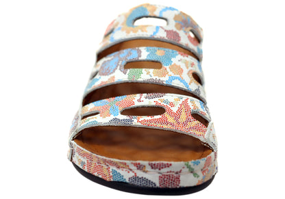 Orizonte Vividadventure Womens Comfort European Leather Slides Sandals