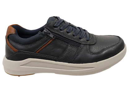 Explorer Mark Mens Comfortable Leather Lace Up Casual Shoes