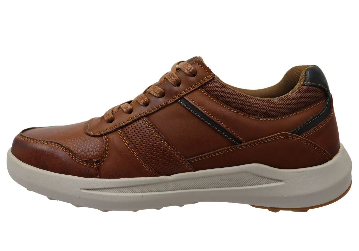 Explorer Mark Mens Comfortable Leather Lace Up Casual Shoes