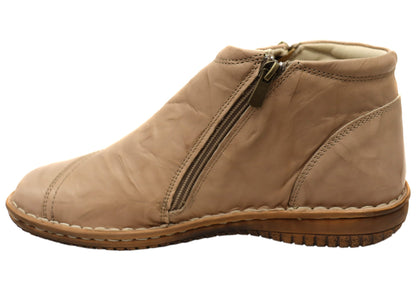 Cabello Comfort 5250-27 Womens Leather Ankle Boots