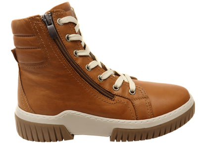 Cabello Comfort Petra Womens European Comfortable Leather Boots
