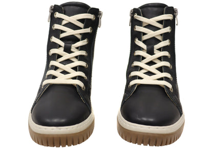 Cabello Comfort Petra Womens European Comfortable Leather Boots