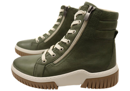 Cabello Comfort Petra Womens European Comfortable Leather Boots