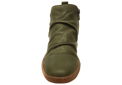 Cabello Comfort Perry Womens European Comfortable Leather Boots