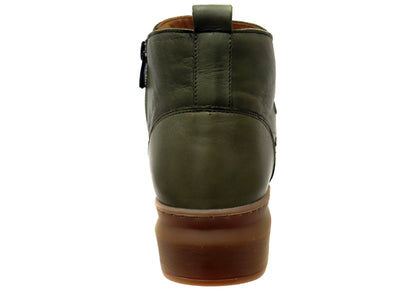 Cabello Comfort Perry Womens European Comfortable Leather Boots