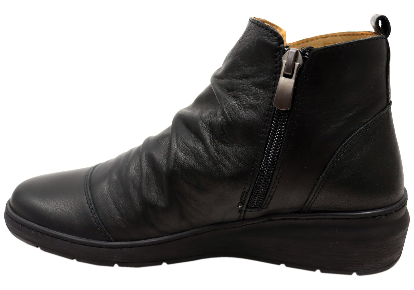 Cabello Comfort Perry Womens European Comfortable Leather Boots