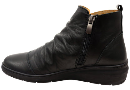 Cabello Comfort Perry Womens European Comfortable Leather Boots