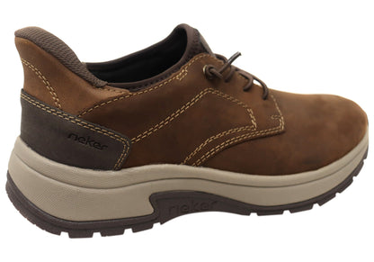 Rieker Mens 11050 Comfortable Leather Extra Wide Fit Slip On Shoes
