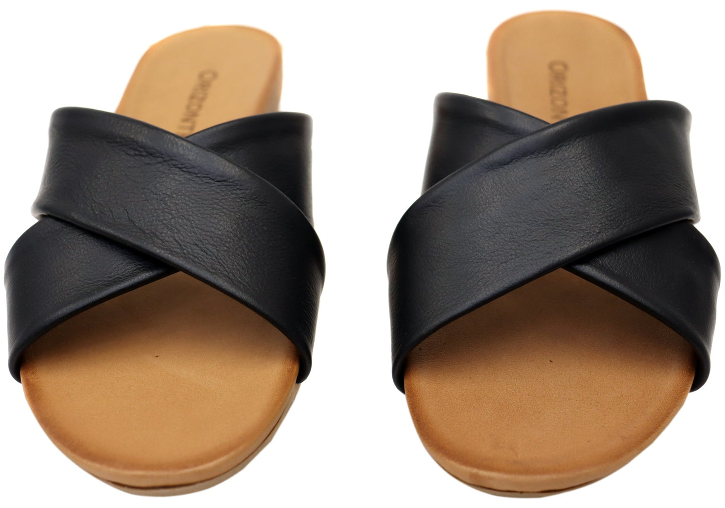 Orizonte Lovestep Womens Comfortable European Leather Slides Sandals
