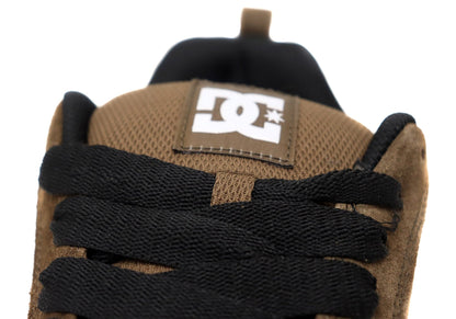 DC Shoes Mens Court Graffik SE Leather Lace Up Shoes Brown White