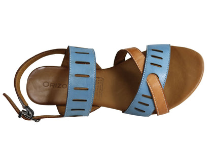 Orizonte Toto Womens European Leather Comfortable Flat Fashion Sandals