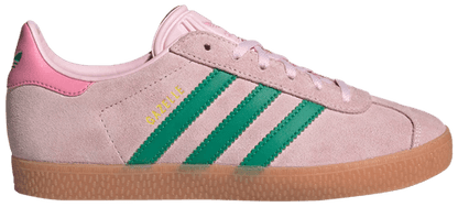 Adidas Originals Kids Gazelle Sneakers, Clear Pink / Court Green / Bliss Pink, JP7128