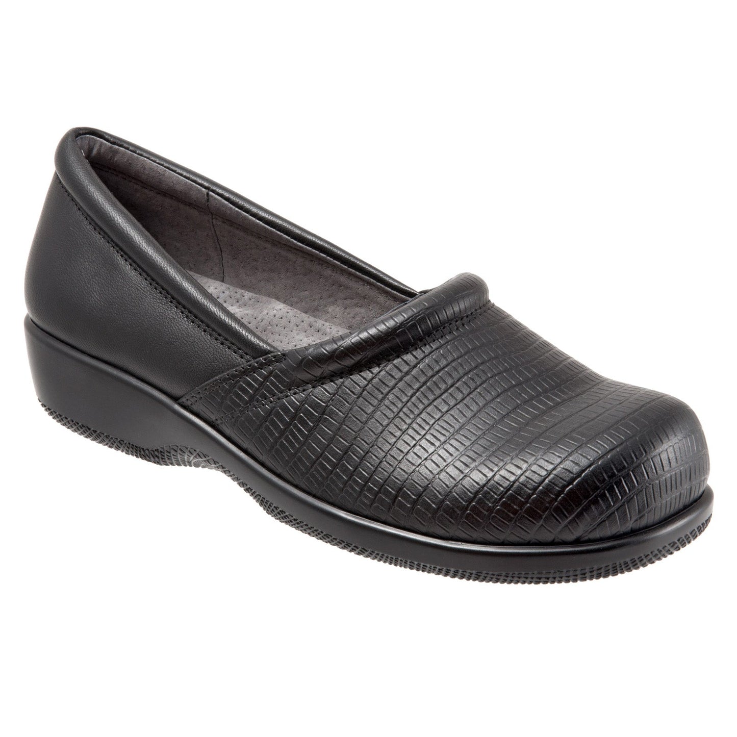 Softwalk Adora S1912-014 Womens Black Narrow Leather Loafer Flats Shoes