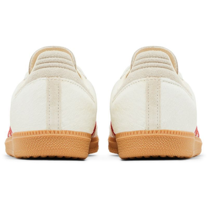 Adidas Originals Women's Cream/Red/Gum Samba OG Sneakers, JS3935