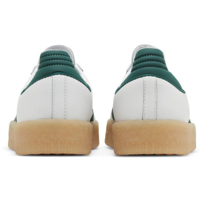 Adidas Originals Women's White/Green Sambae Sneakers, ID0440