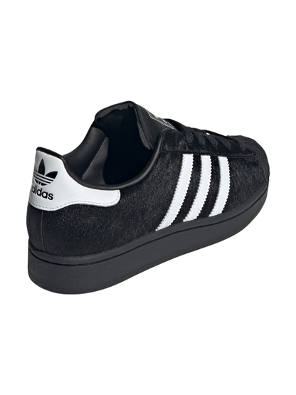 Adidas Originals Women's Black Pony Hair Superstar II Sneakers, JH9475