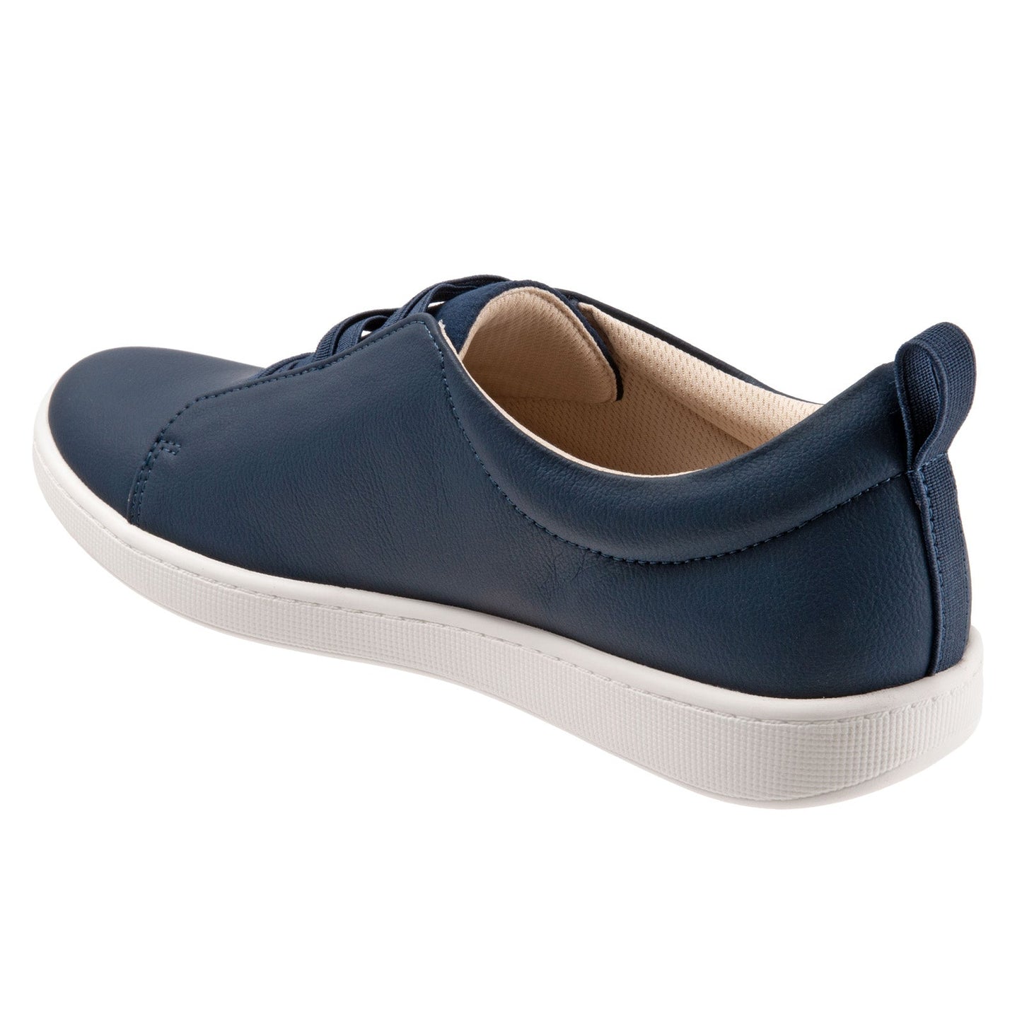 Trotters Avrille T2051-400 Womens Blue Leather Lifestyle Sneakers Shoes