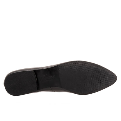 Trotters Hope T2162-001 Womens Black Leather Slip On Loafer Flats Shoes