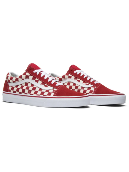 Vans Men's Old Skool Sneakers, Red Checkerboard, VN0A38G1P0T