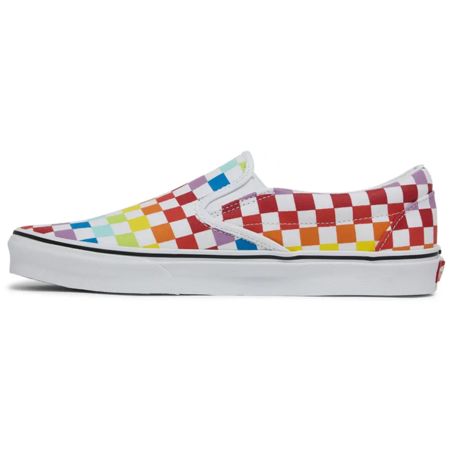 Vans Men's Classic Slip‑On Canvas Sneakers, Rainbow, VN0A3UT7U09
