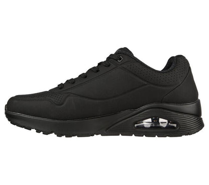 Men's Wide Fit Skechers 52458 Uno - Stand On Air Walking Trainers