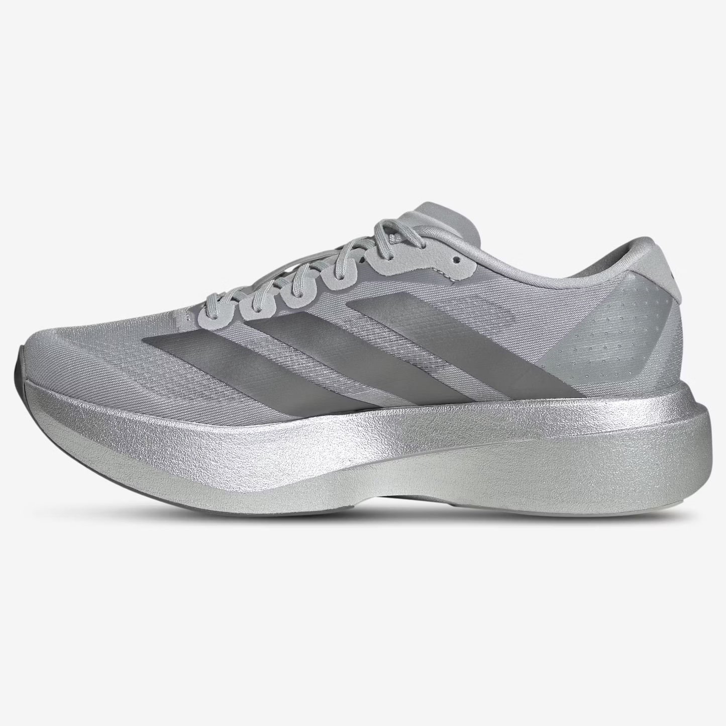 Adidas Mens Silver Adizero EVO SL Shoes, JR3419