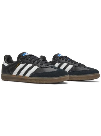 Adidas Originals Men's Samba OG Sneakers, Black, B75807 (Damaged Box)
