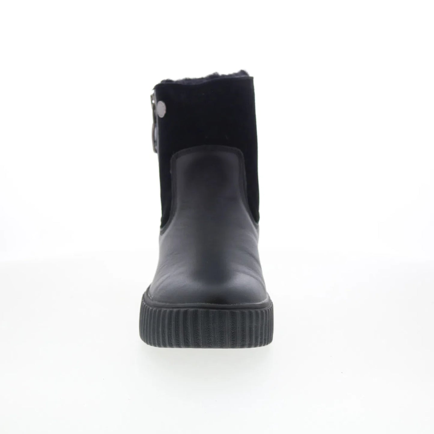 Pajar Caline 79746 Womens Black Leather Slip On Ankle & Booties Boots