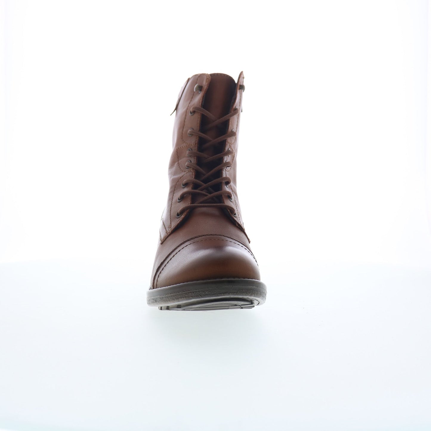 Miz Mooz Calla Womens Brown Leather Zipper Casual Dress Boots