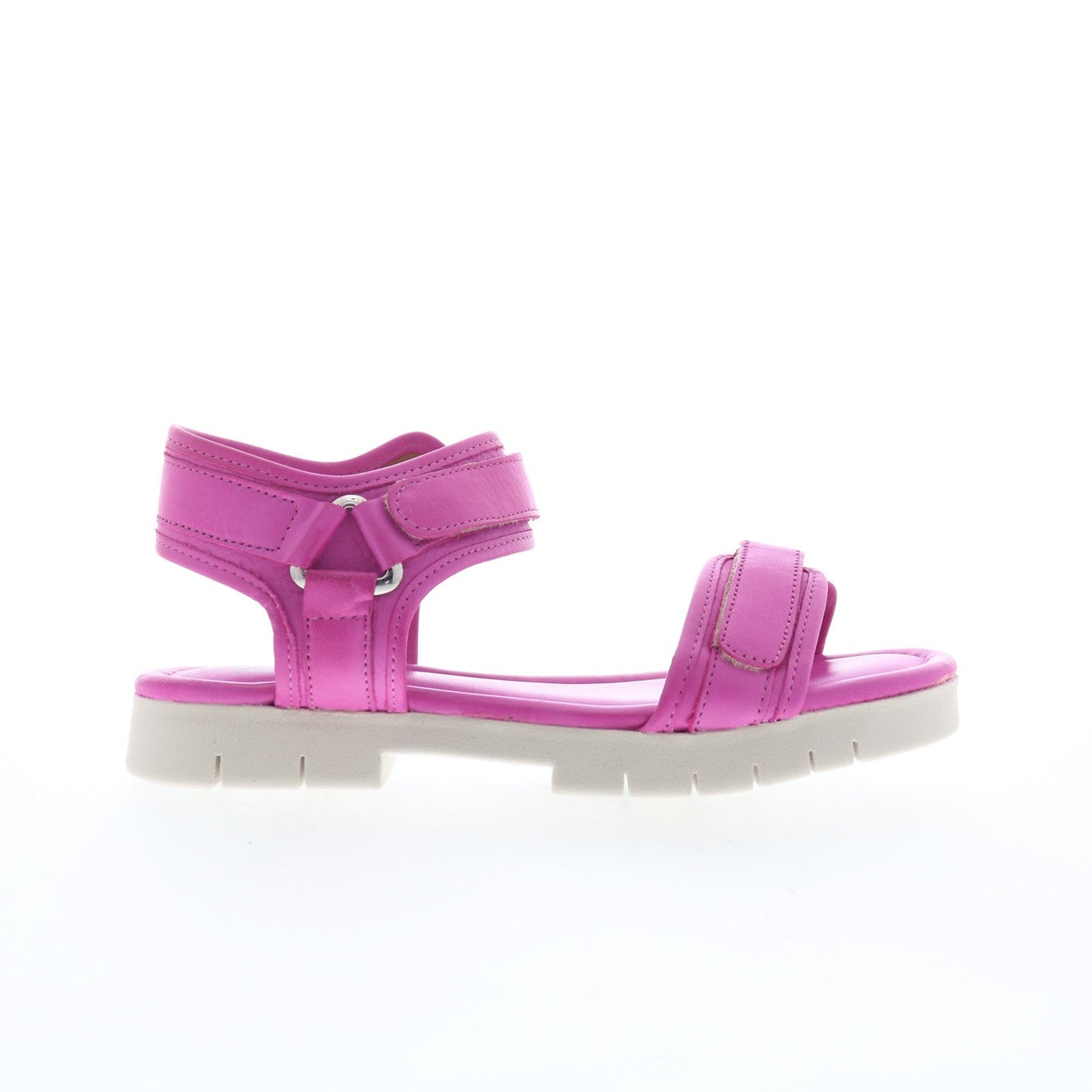 Miz Mooz Charleigh Womens Pink Leather Strap Platform Sandals Shoes