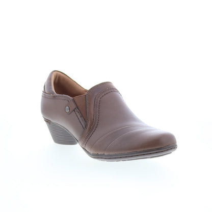 Cobb Hill Laurel Slip-On CI9528 Womens Brown Narrow Ankle & Booties Boots