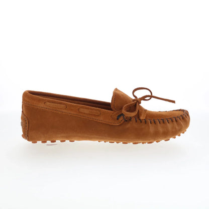 Minnetonka Classic Driver 698G Womens Brown Suede Loafer Flats Shoes
