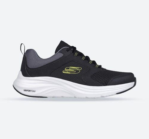 Men's Wide Fit Skechers 232628 Vapor Foam Trainers - Black/Lime