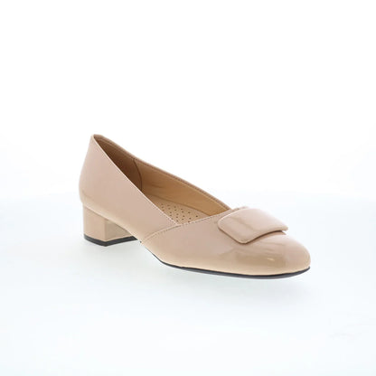 Trotters Delse T1852-130 Womens Pink Patent Leather Pumps Heels Shoes