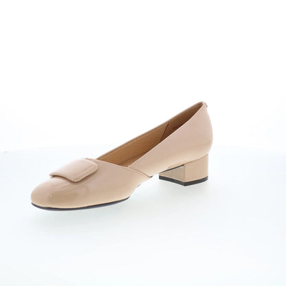 Trotters Delse T1852-130 Womens Pink Patent Leather Pumps Heels Shoes