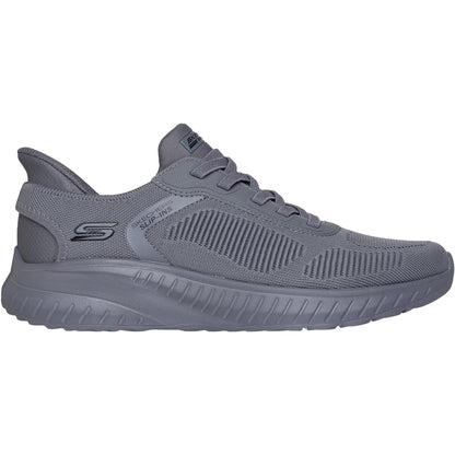 Men's Wide Fit Skechers Slip-ins 118312 Bobs Sport Squad Chaos Solid Step Trainers