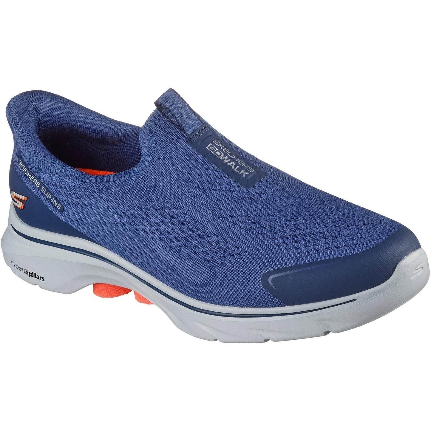 Men's Wide Fit Skechers 216553 Slip-ins Go Walk 7 Easy On Evolution Trainers