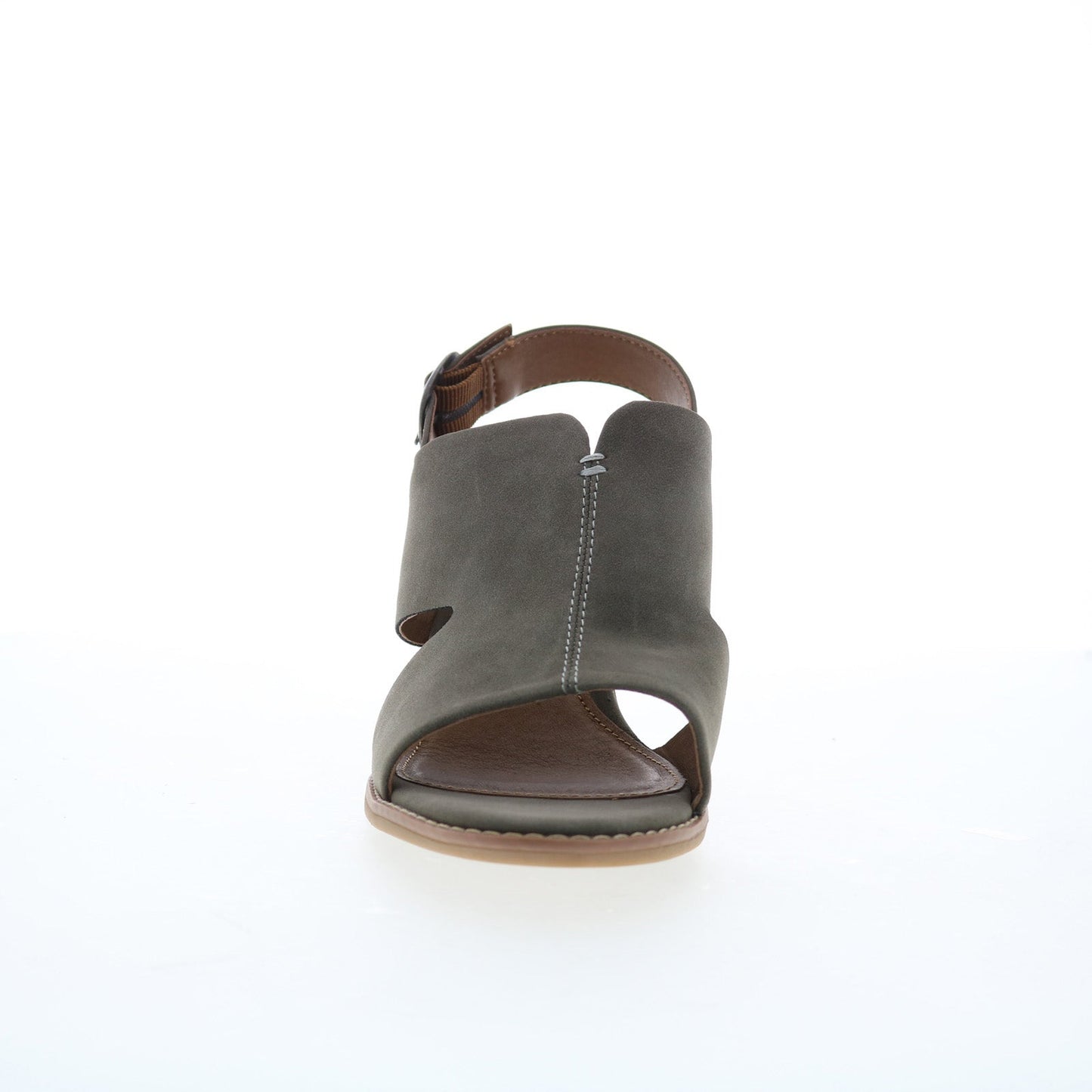 Eurosoft by Sofft Taite ES0035408 Womens Gray Suede Heeled Sandals Shoes
