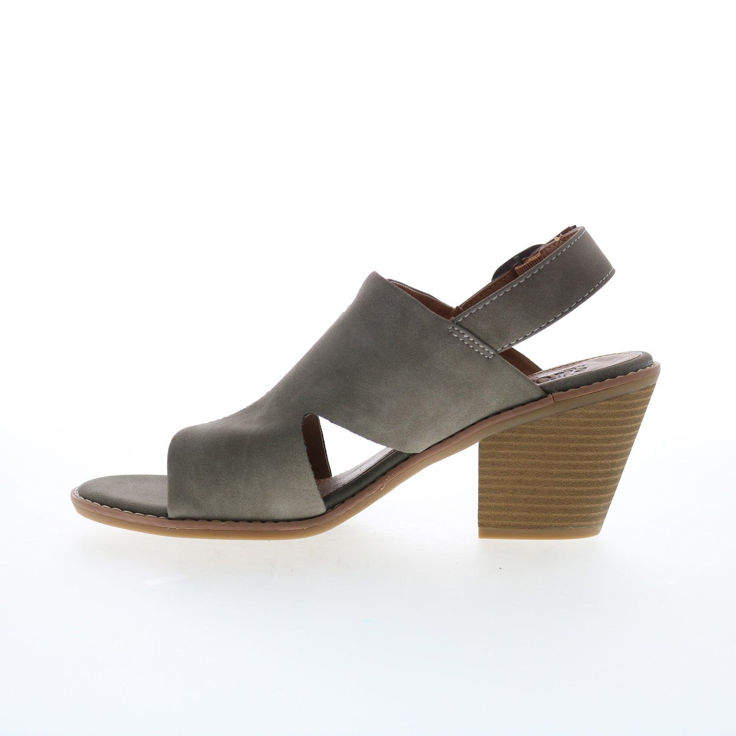 Eurosoft by Sofft Taite ES0035408 Womens Gray Suede Heeled Sandals Shoes