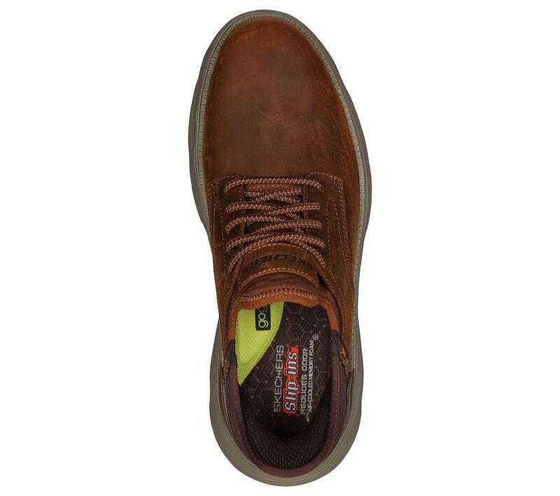 Men's Wide Fit Skechers 205046W Slip-ins Garza Gervin Trainers - Dark Brown