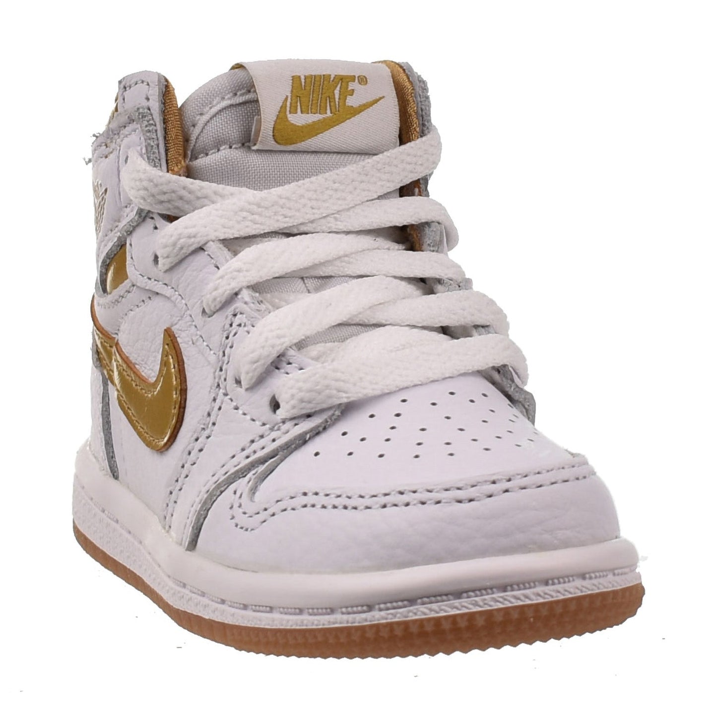Jordan 1 Retro High OG (TD) Toddler Shoes White-Metallic Gold