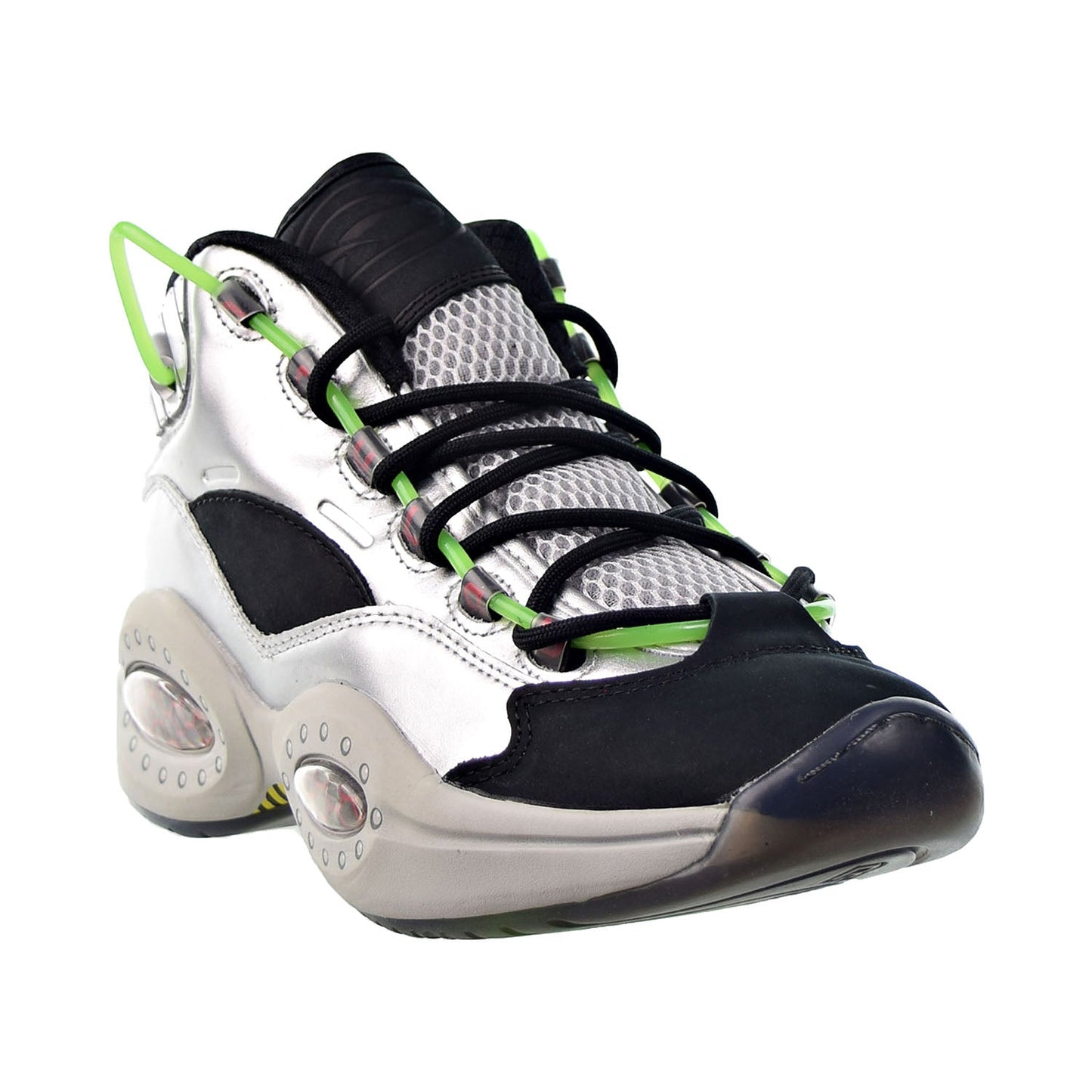Reebok Question Mid "Minions Gru's Lab" Men's Shoes Silver Metallic-Black