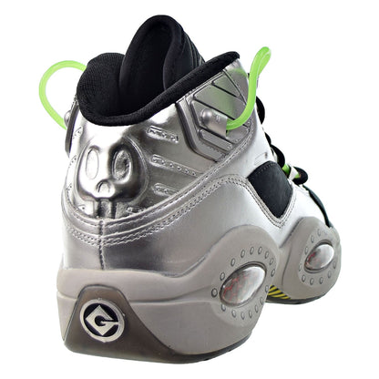 Reebok Question Mid "Minions Gru's Lab" Men's Shoes Silver Metallic-Black