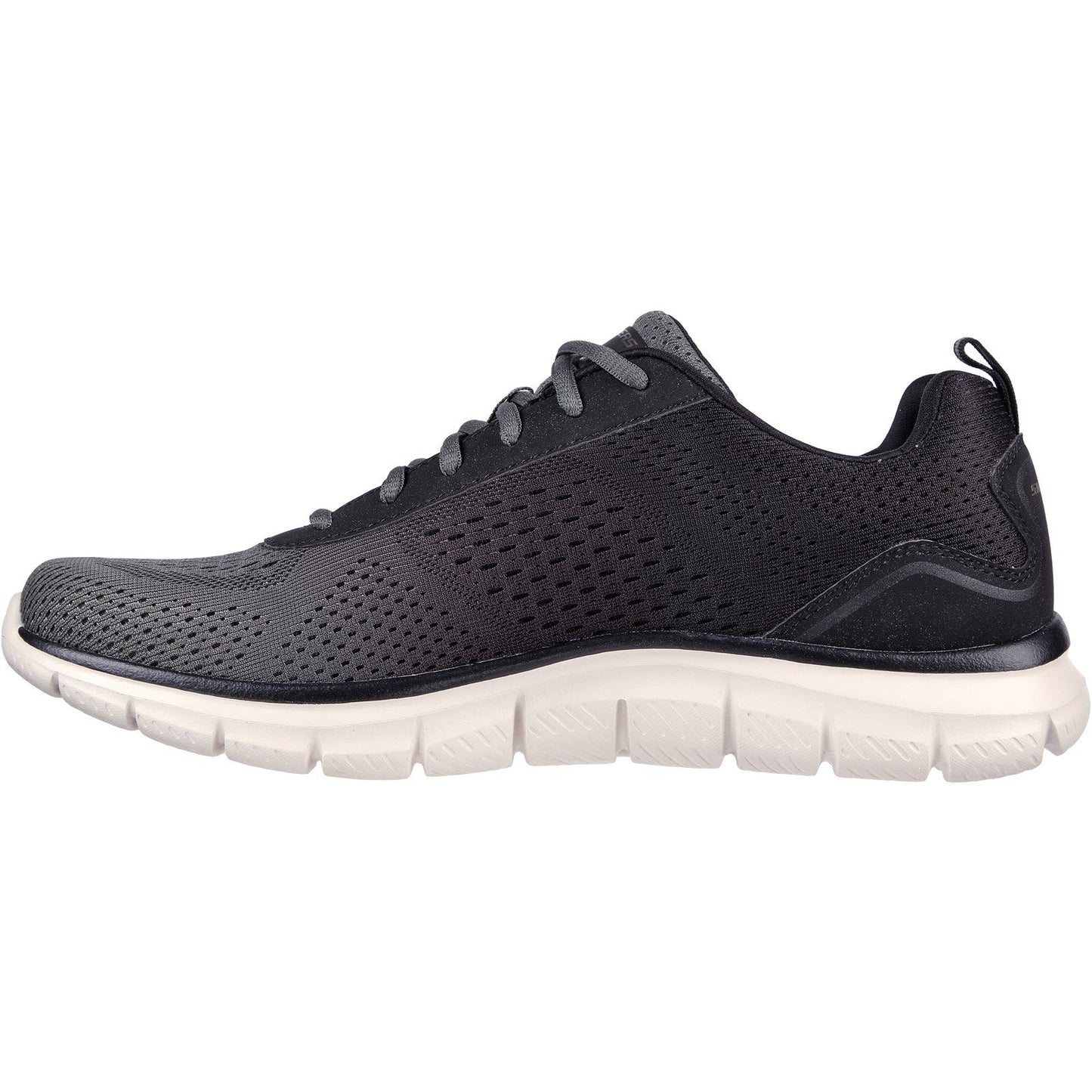 Men's Wide Fit Skechers 232399 Track-Ripkent Walking Trainers - Olive/Black