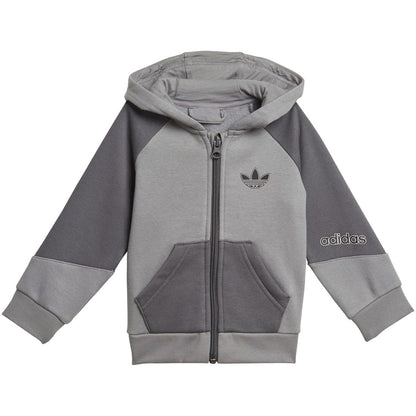 Adidas Toddlers/Little Kids' Full-Zip Hoodie Set Grey