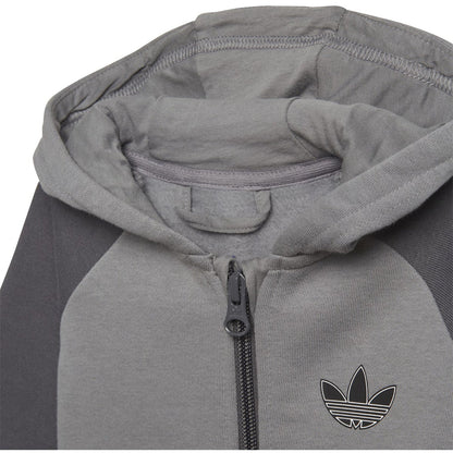 Adidas Toddlers/Little Kids' Full-Zip Hoodie Set Grey