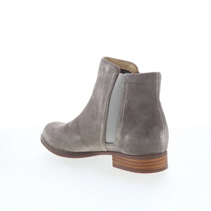 Spenco Ivy Boot Dove SP1043DOV Womens Gray Wide Suede Ankle & Booties Boots